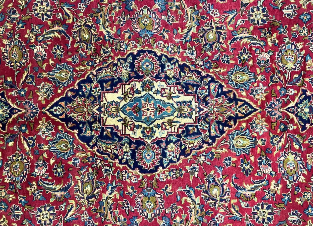 Perserteppich Keshan 311 x 199 cm Wolle handgeknüpft