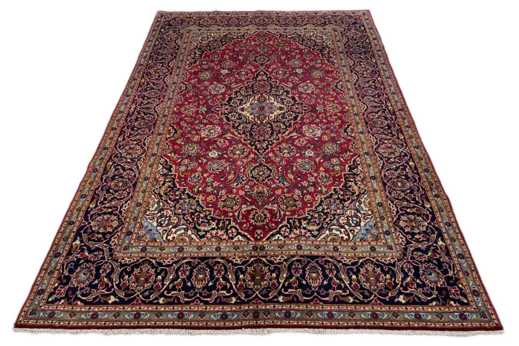 Perserteppich Keshan 310 x 200 cm Wolle handgeknüpft