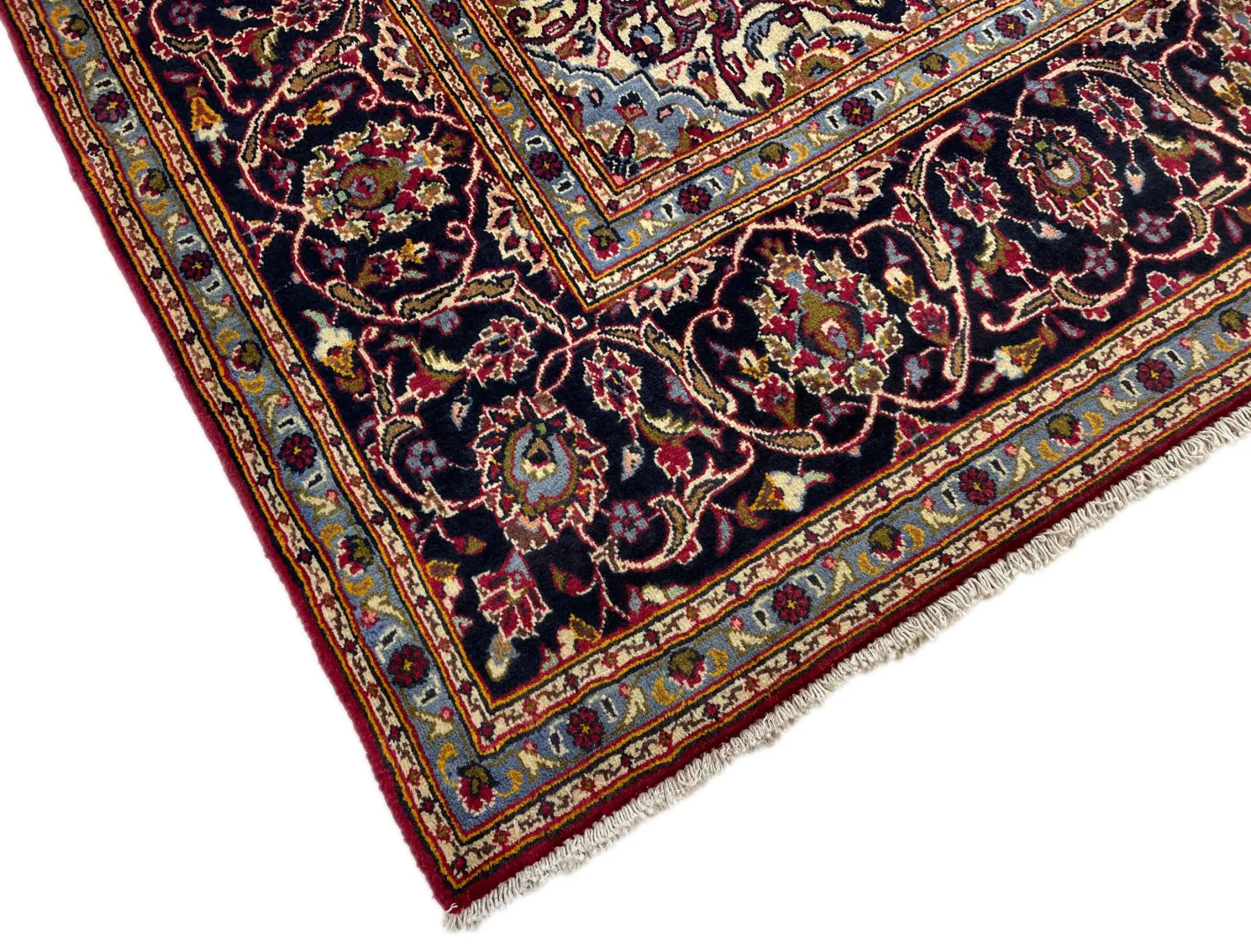 Perserteppich Keshan 310 x 200 cm Wolle handgeknüpft