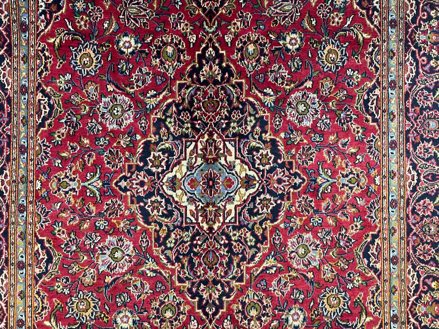 Perserteppich Keshan 310 x 200 cm Wolle handgeknüpft