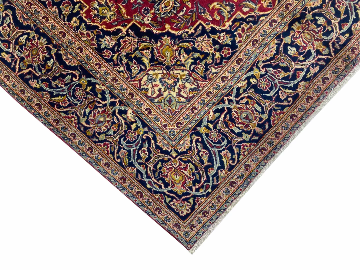 Perserteppich Keshan 312 x 195 cm Wolle handgeknüpft