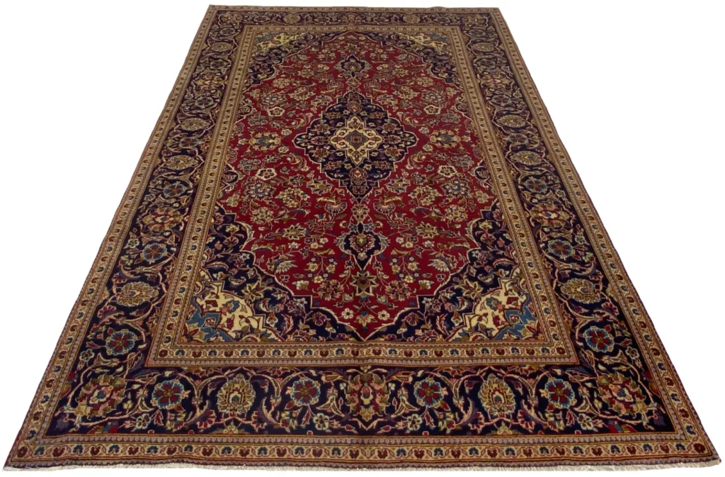 Perserteppich Keshan 312 x 196 cm Wolle handgeknüpft