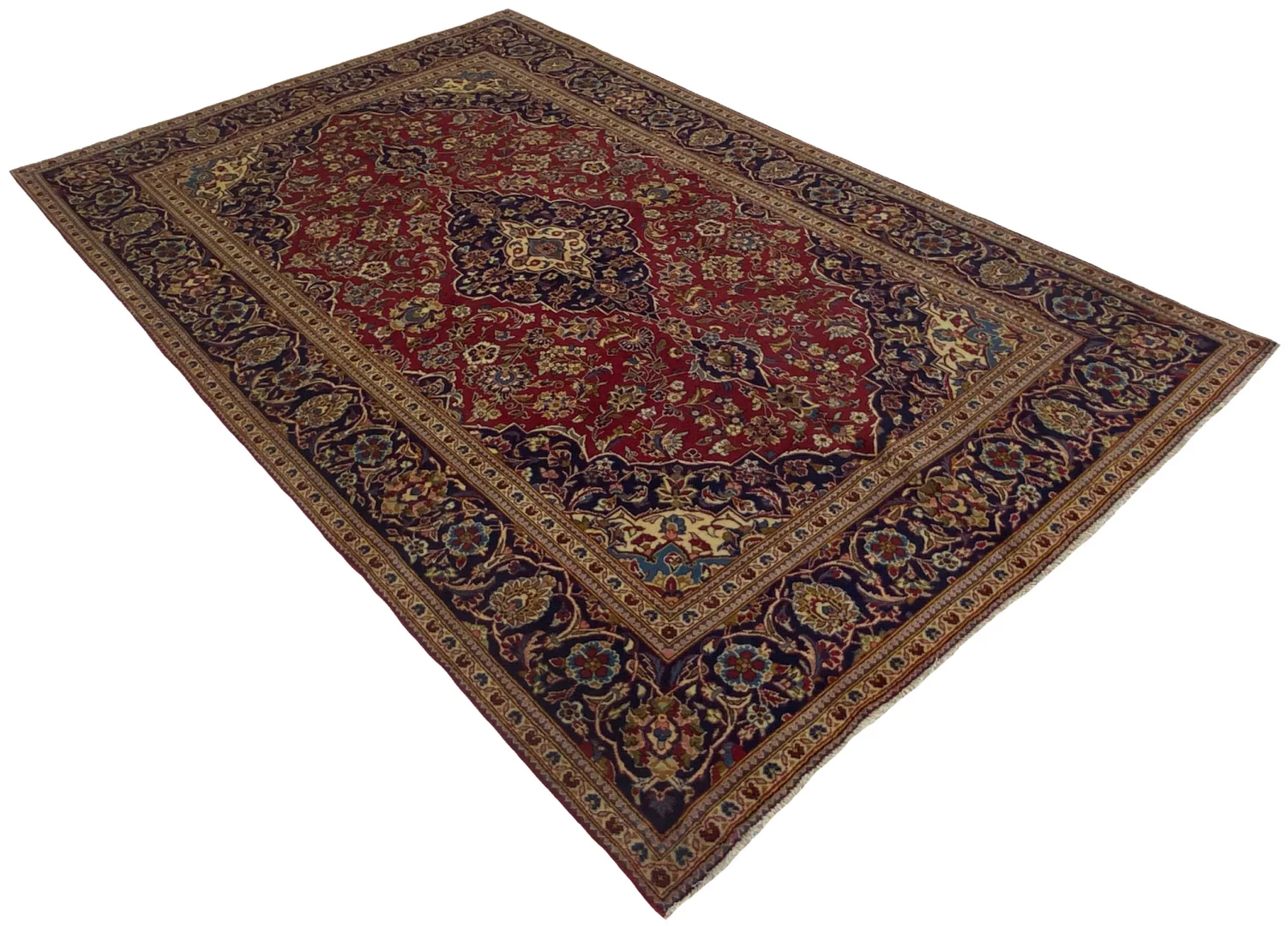 Perserteppich Keshan 312 x 196 cm Wolle handgeknüpft