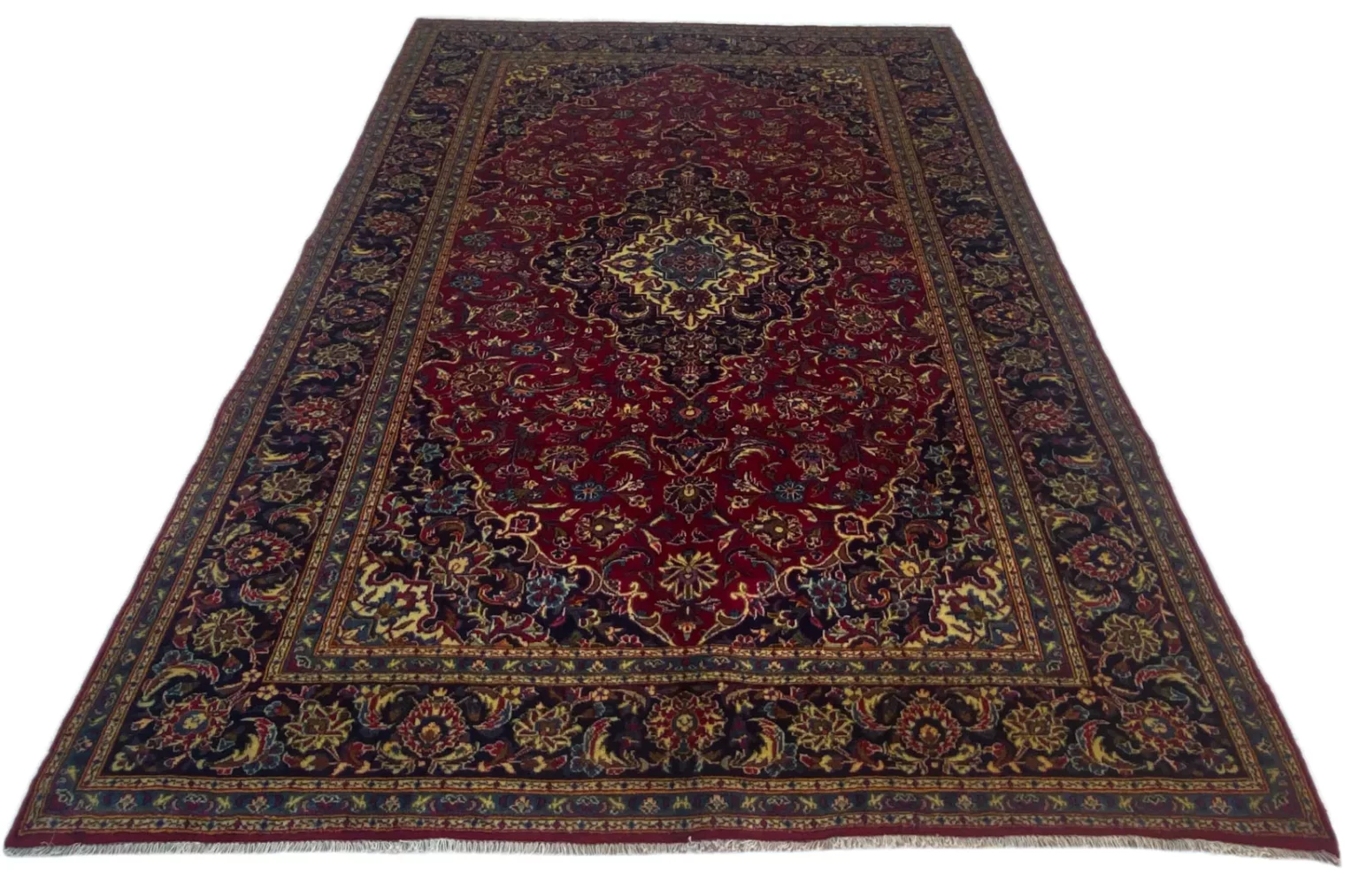 Perserteppich Keshan 313 x 205 cm Wolle handgeknüpft