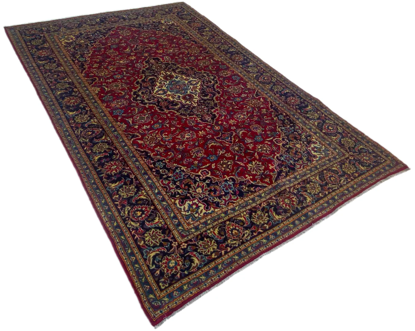 Perserteppich Keshan 313 x 205 cm Wolle handgeknüpft