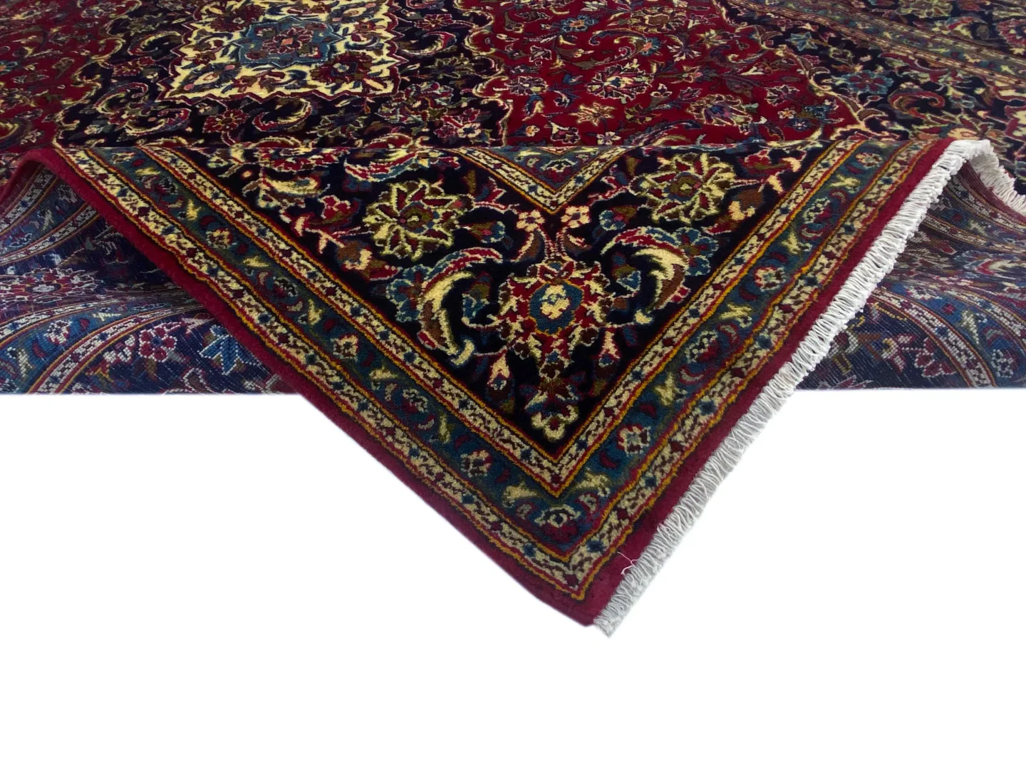 Perserteppich Keshan 313 x 205 cm Wolle handgeknüpft