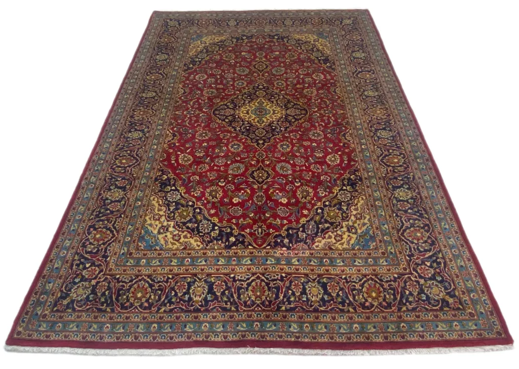 Perserteppich Keshan 314 x 202 cm Wolle handgeknüpft