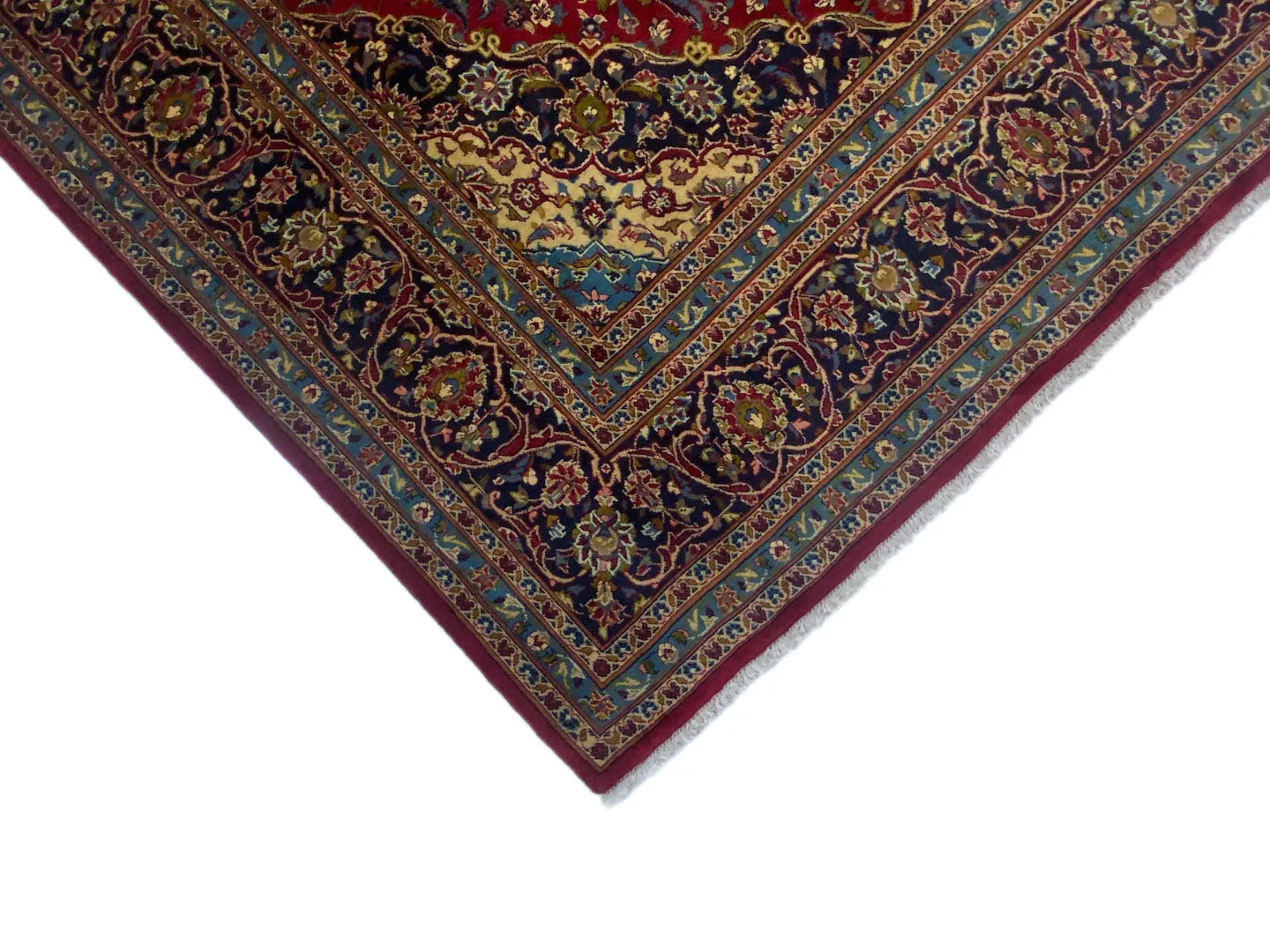 Perserteppich Keshan 314 x 202 cm Wolle handgeknüpft