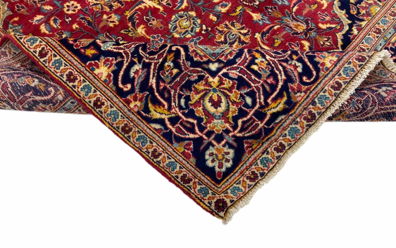 Perserteppich Keshan 315 x 188 cm Schafwolle handgeknüpft