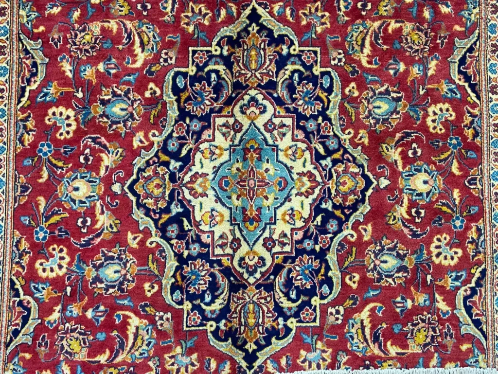 Perserteppich Keshan 315 x 188 cm Schafwolle handgeknüpft
