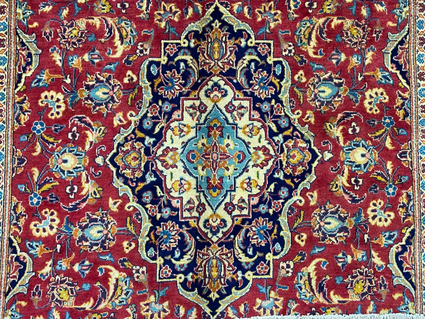 Perserteppich Keshan 315 x 188 cm Schafwolle handgeknüpft