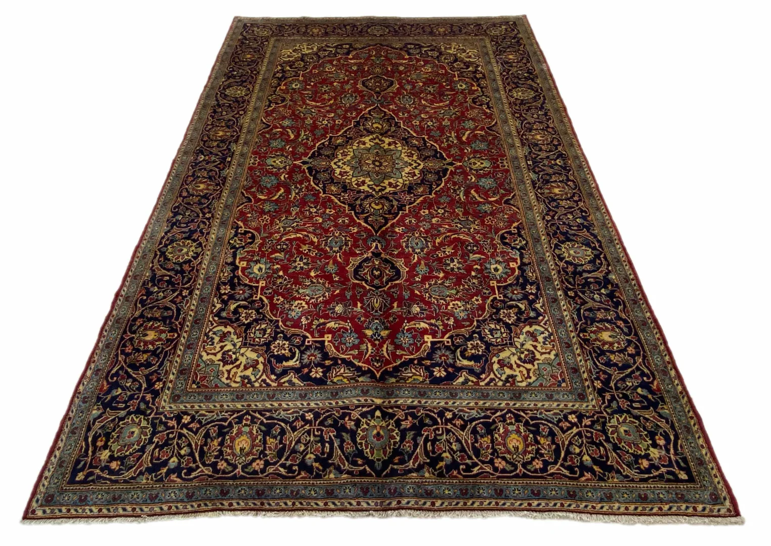 Perserteppich Keshan 322 x 196 cm Wolle handgeknüpft