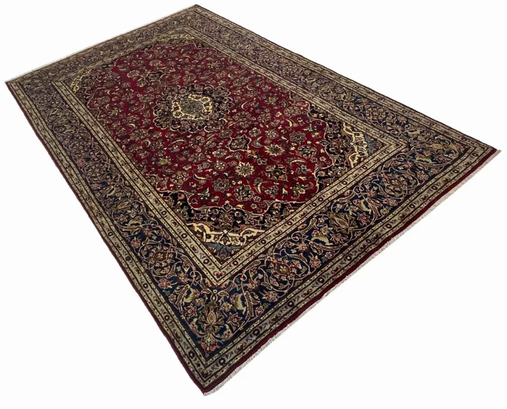 keshan-teppich-326-x-200-cm-150000-knoten-handgeknupft-orientteppich-2 Perserteppich Keshan 326 x 200 cm Schafwolle handgeknüpft