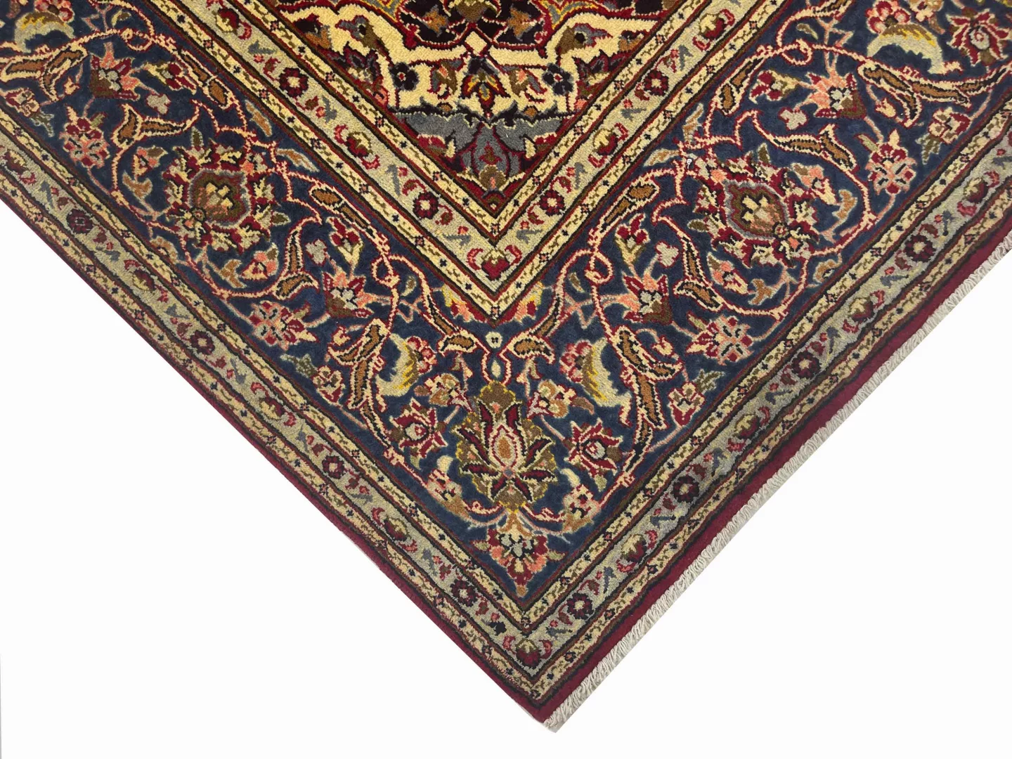 keshan-teppich-326-x-200-cm-150000-knoten-handgeknupft-orientteppich-3 Perserteppich Keshan 326 x 200 cm Schafwolle handgeknüpft