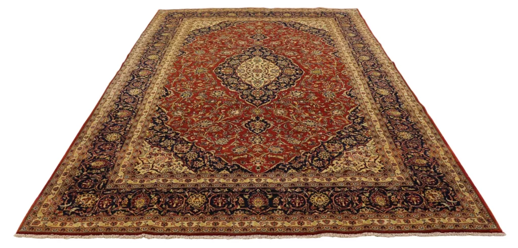 Perserteppich Keshan 329 x 211 cm Wolle handgeknüpft