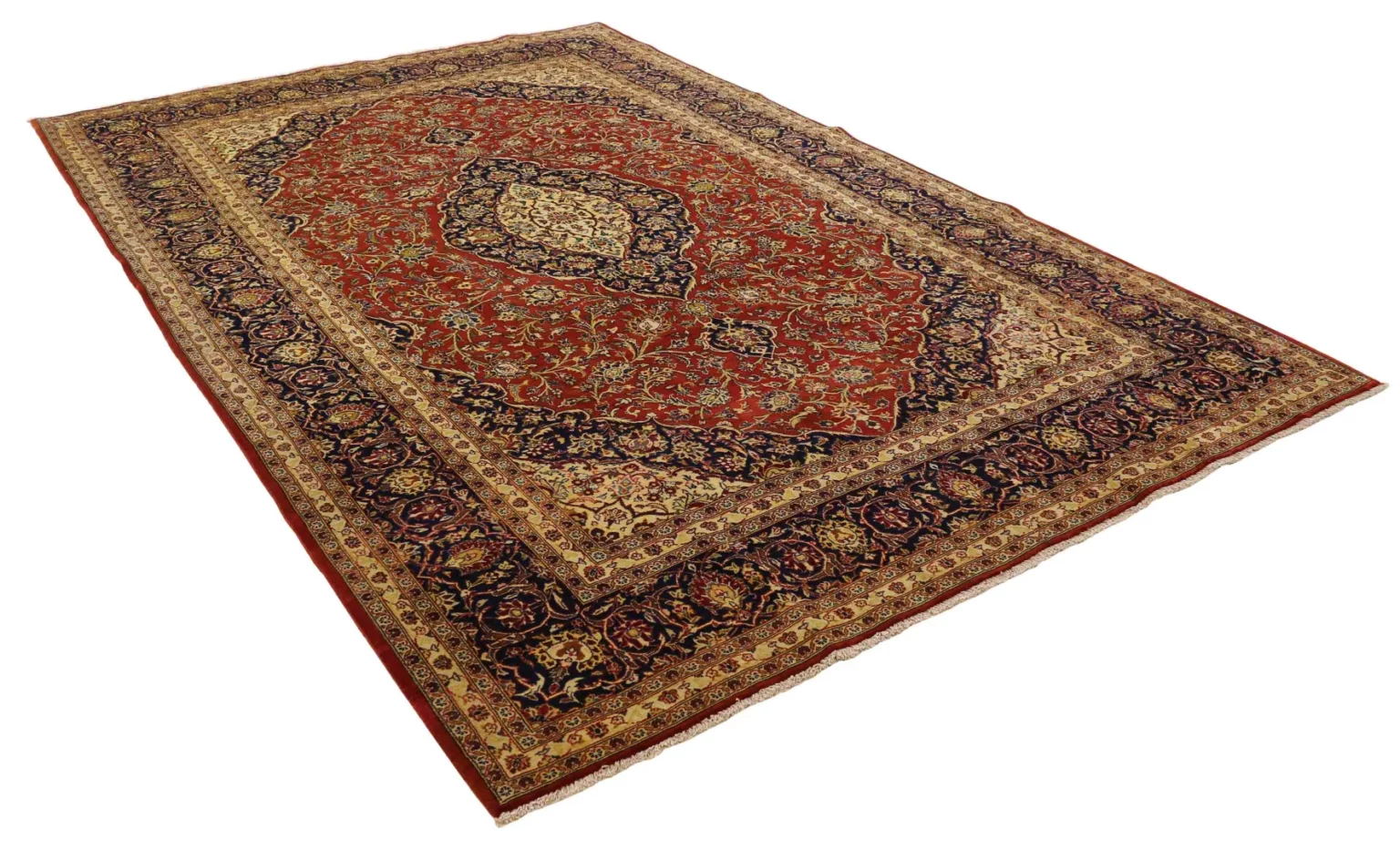 Perserteppich Keshan 329 x 211 cm Wolle handgeknüpft