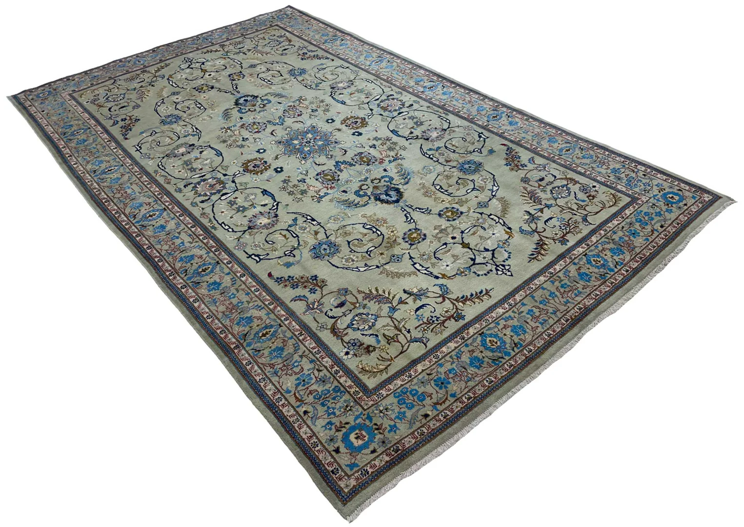 Perserteppich Keshan 331 x 207 cm Wolle handgeknüpft