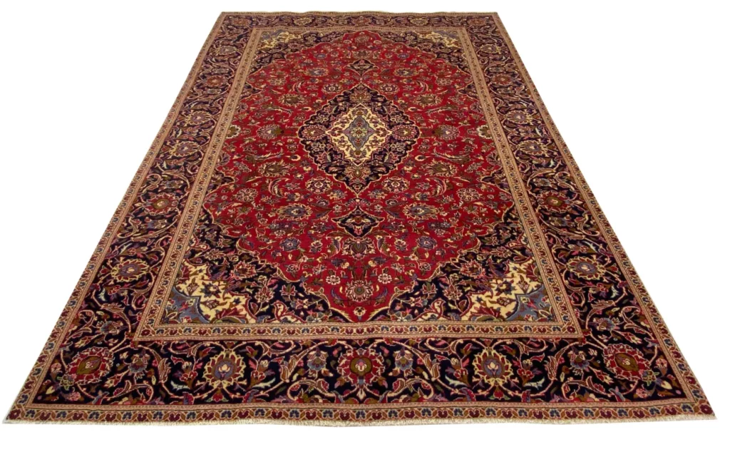 Perserteppich Keshan 334 x 234 cm Wolle handgeknüpft