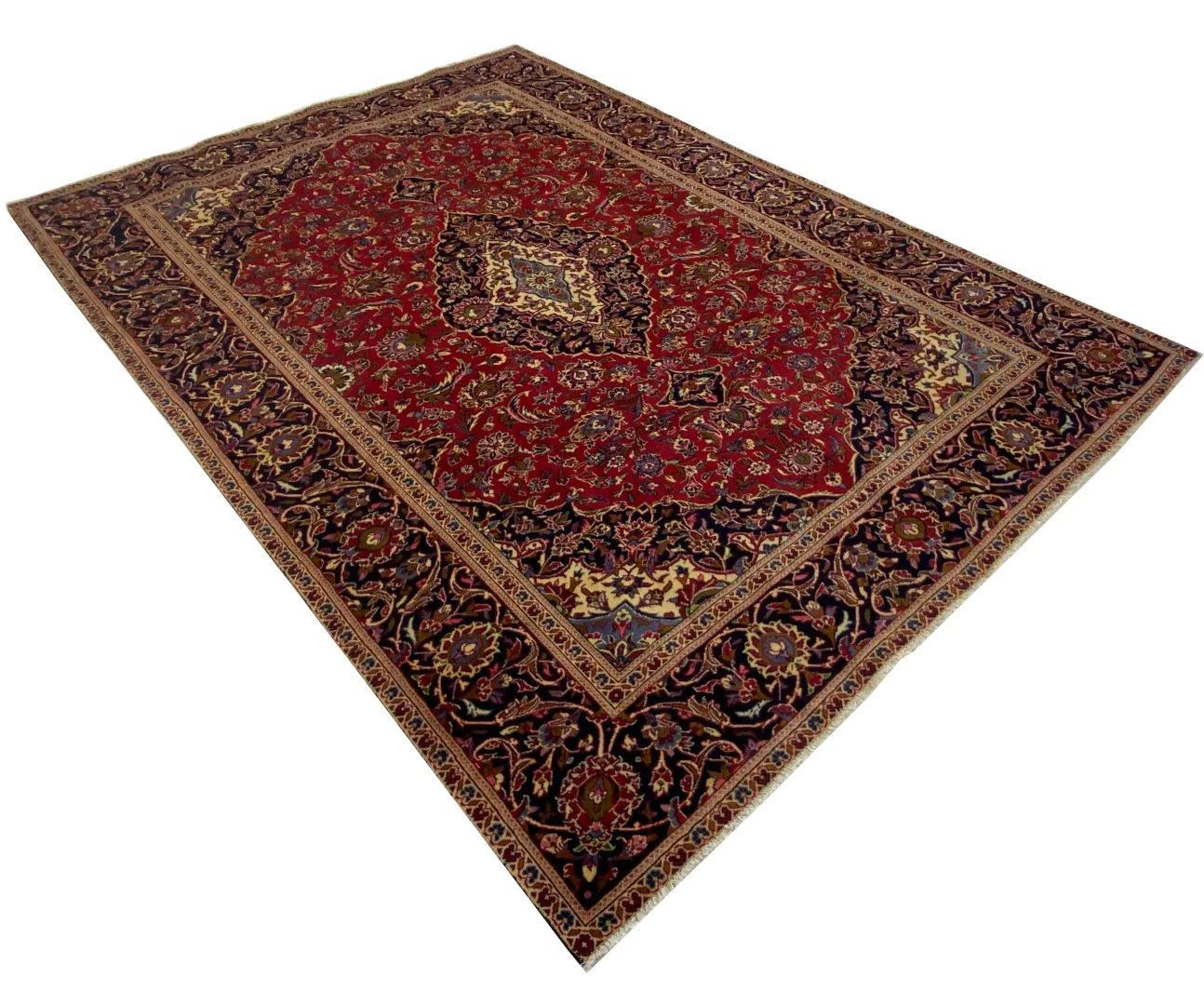 Perserteppich Keshan 334 x 234 cm Wolle handgeknüpft