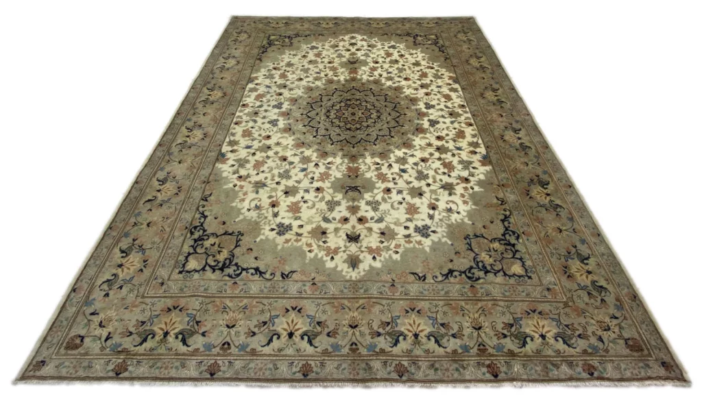 Perserteppich Keshan 339 x 243 cm Wolle handgeknüpft