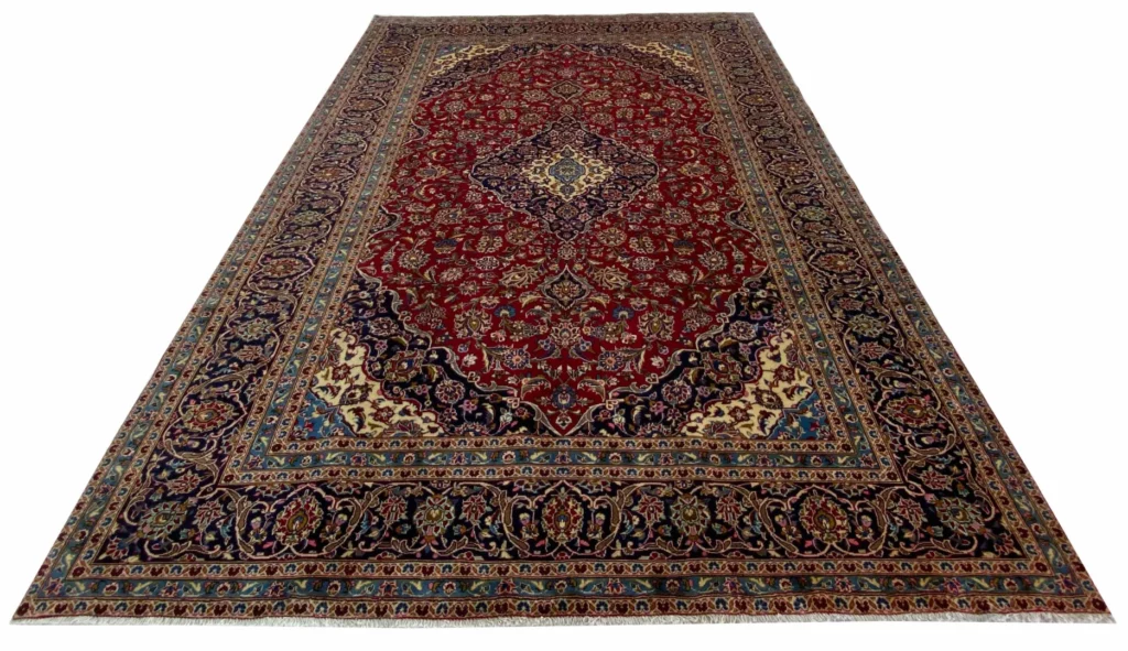 Perserteppich Keshan 342 x 243 cm Wolle handgeknüpft