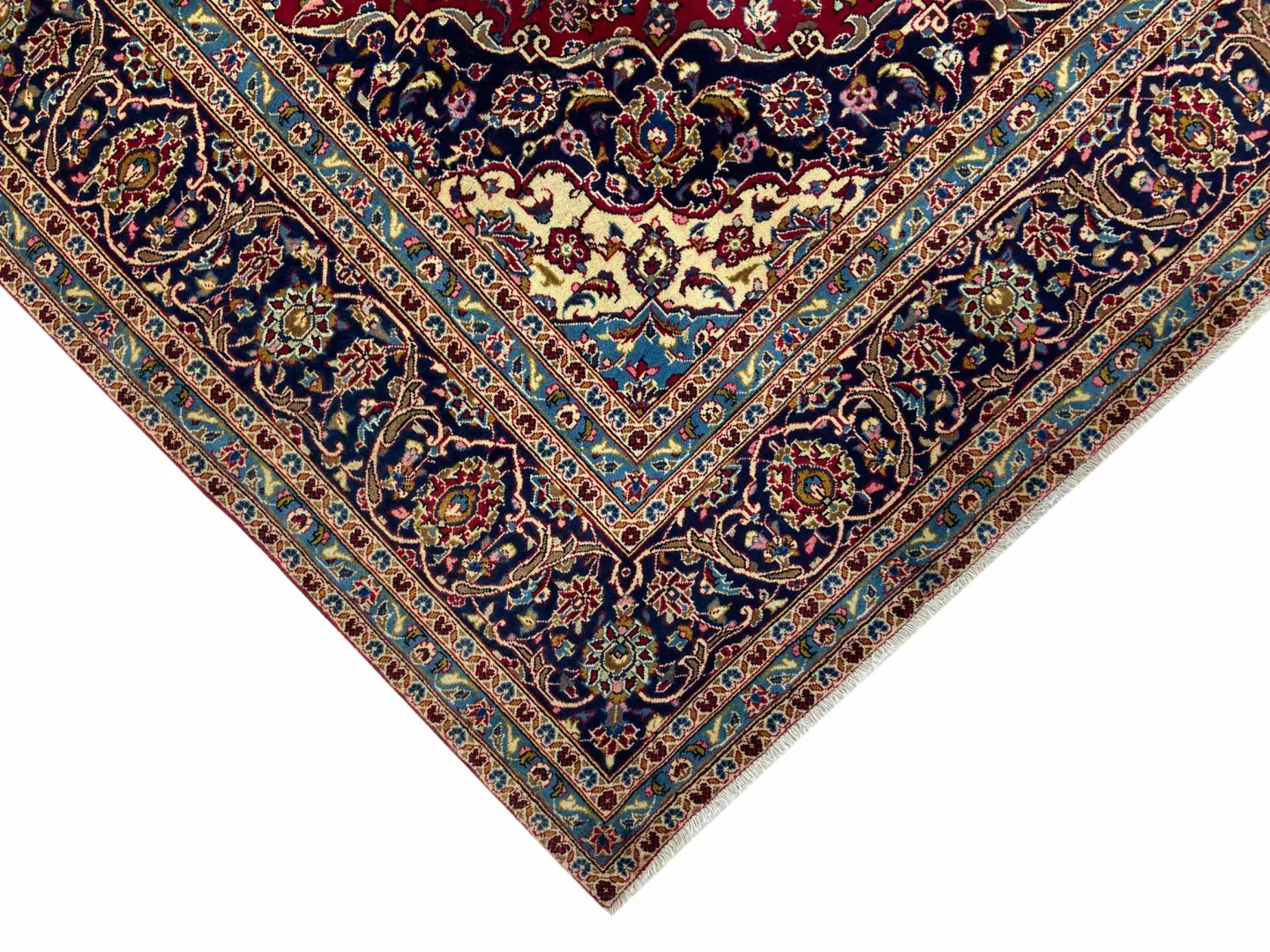 Perserteppich Keshan 342 x 243 cm Wolle handgeknüpft