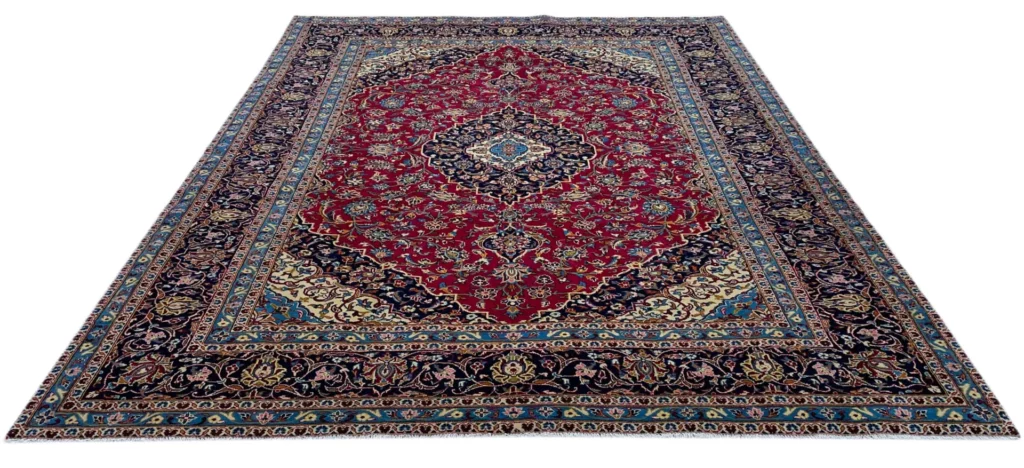 Perserteppich Keshan 346 x 253 cm Wolle handgeknüpft