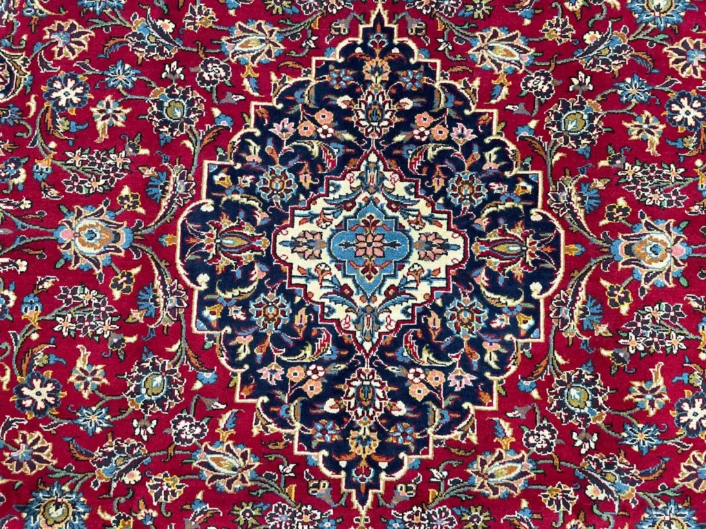 Perserteppich Keshan 346 x 253 cm Wolle handgeknüpft