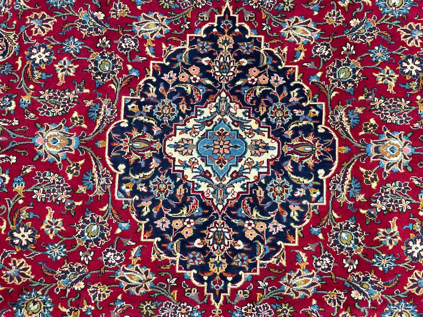 Perserteppich Keshan 346 x 253 cm Wolle handgeknüpft