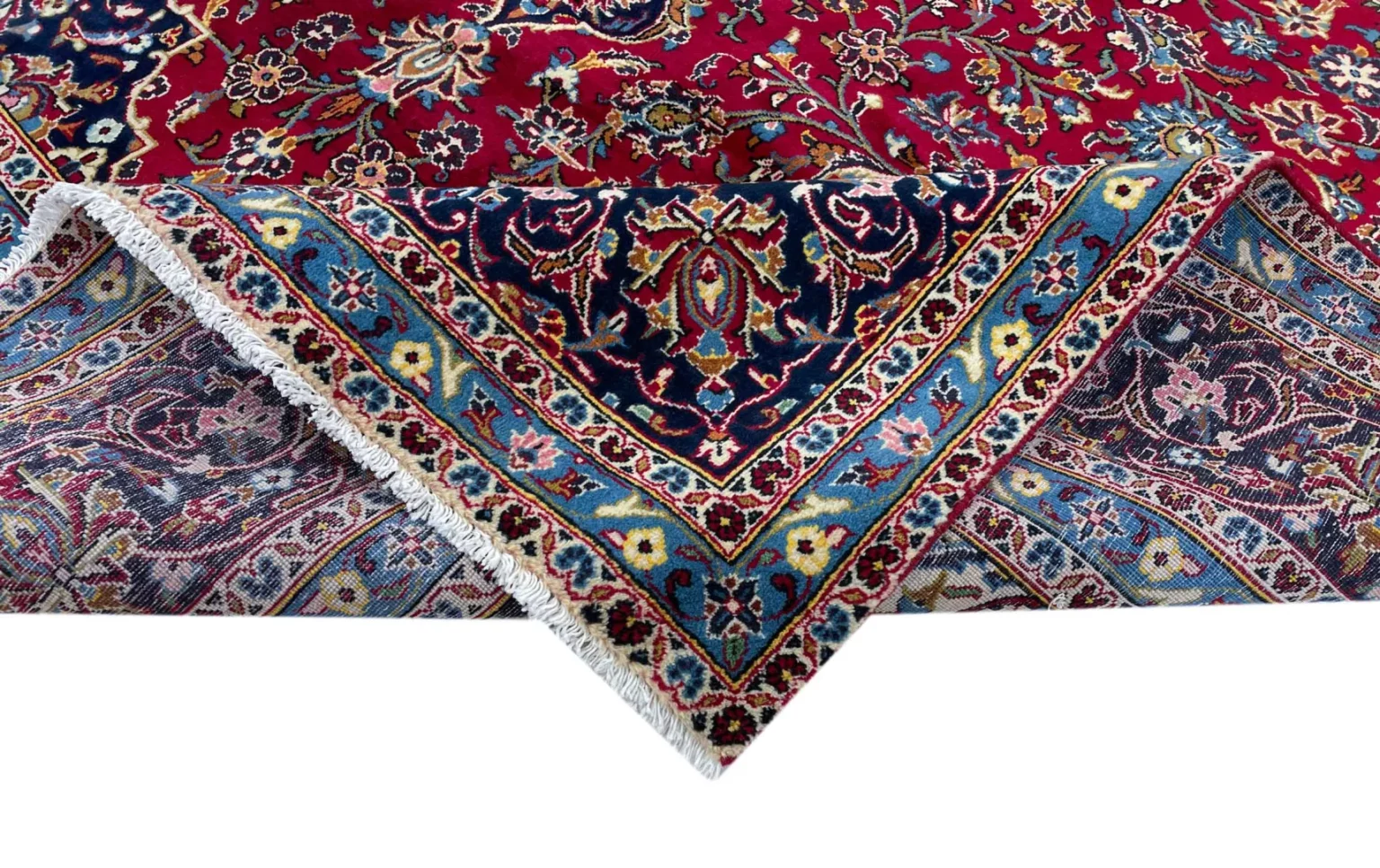 Perserteppich Keshan 346 x 253 cm Wolle handgeknüpft