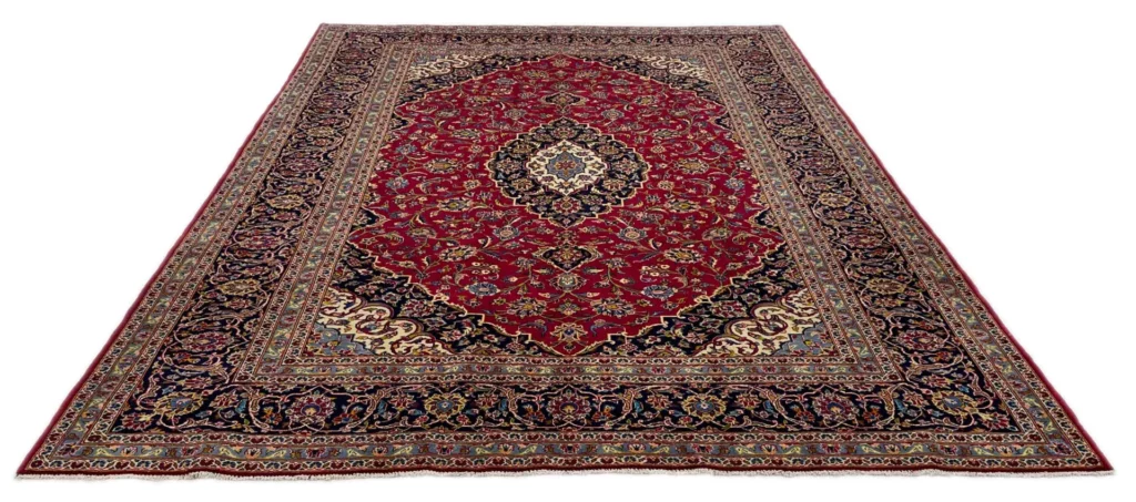 Perserteppich Keshan 347 x 258 cm Schafwolle handgeknüpft
