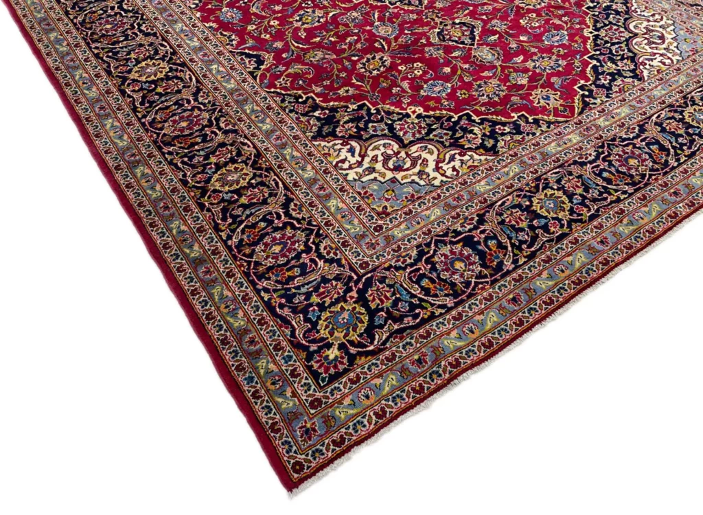 Perserteppich Keshan 347 x 258 cm Schafwolle handgeknüpft