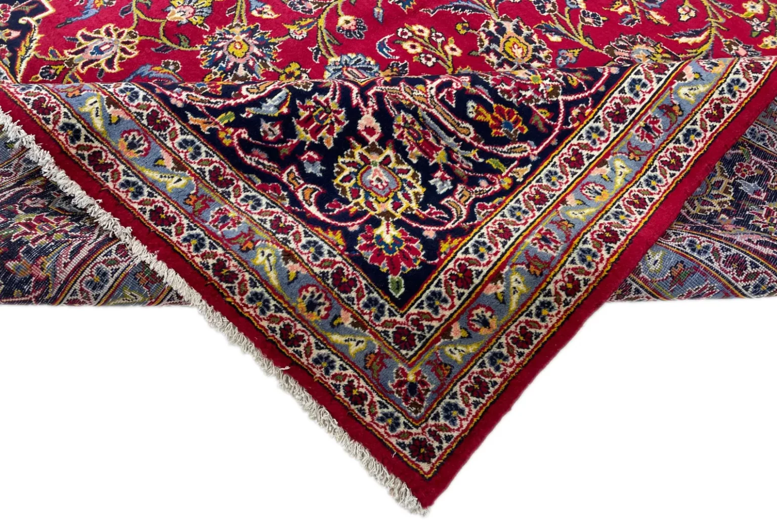 Perserteppich Keshan 347 x 258 cm Schafwolle handgeknüpft