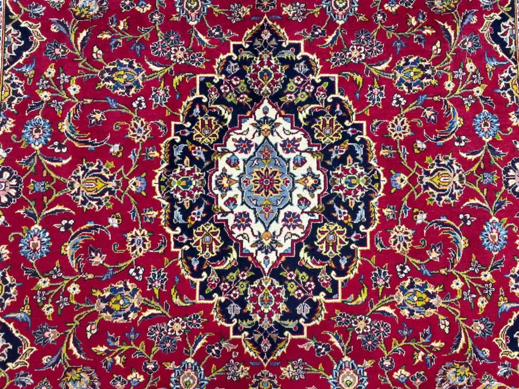 Perserteppich Keshan 347 x 258 cm Schafwolle handgeknüpft