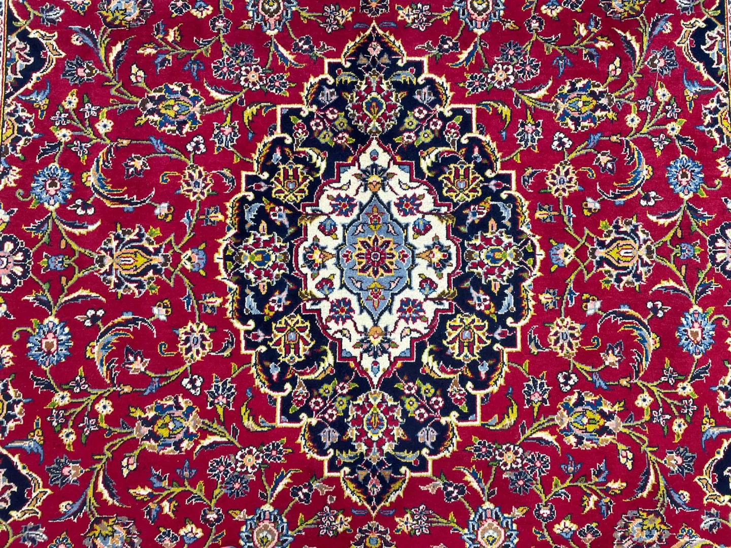 Perserteppich Keshan 347 x 258 cm Schafwolle handgeknüpft