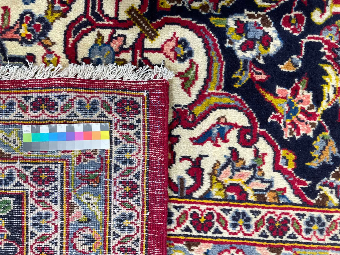 Perserteppich Keshan 347 x 258 cm Schafwolle handgeknüpft