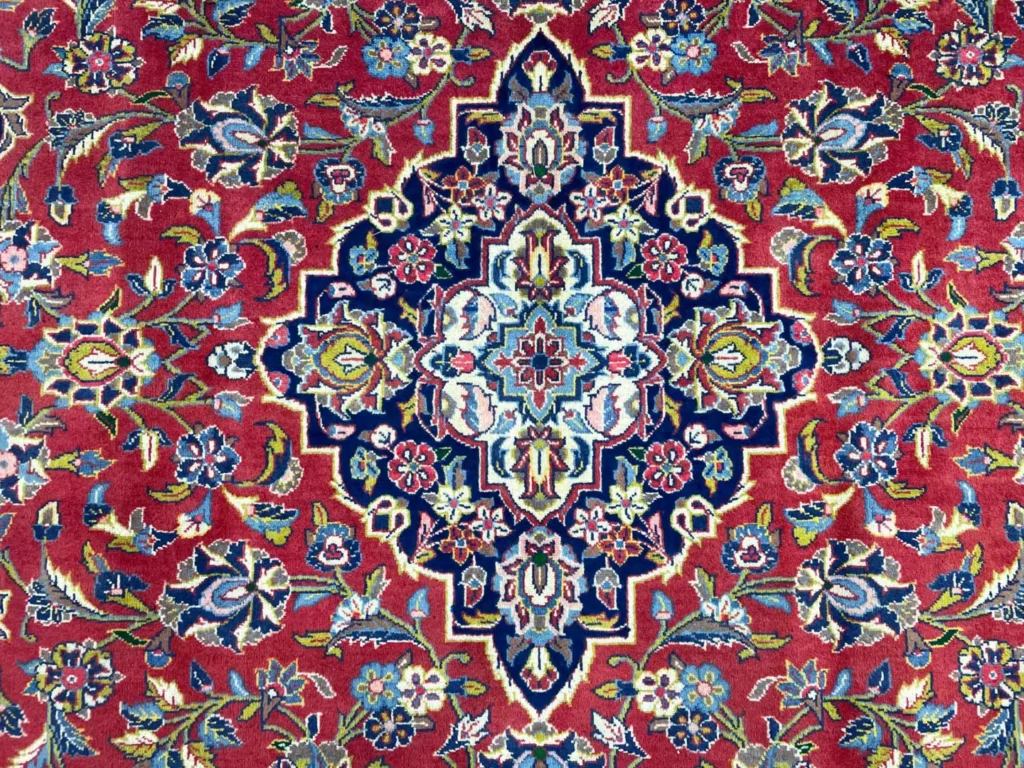 Perserteppich Keshan 348 x 245 cm Schafwolle handgeknüpft