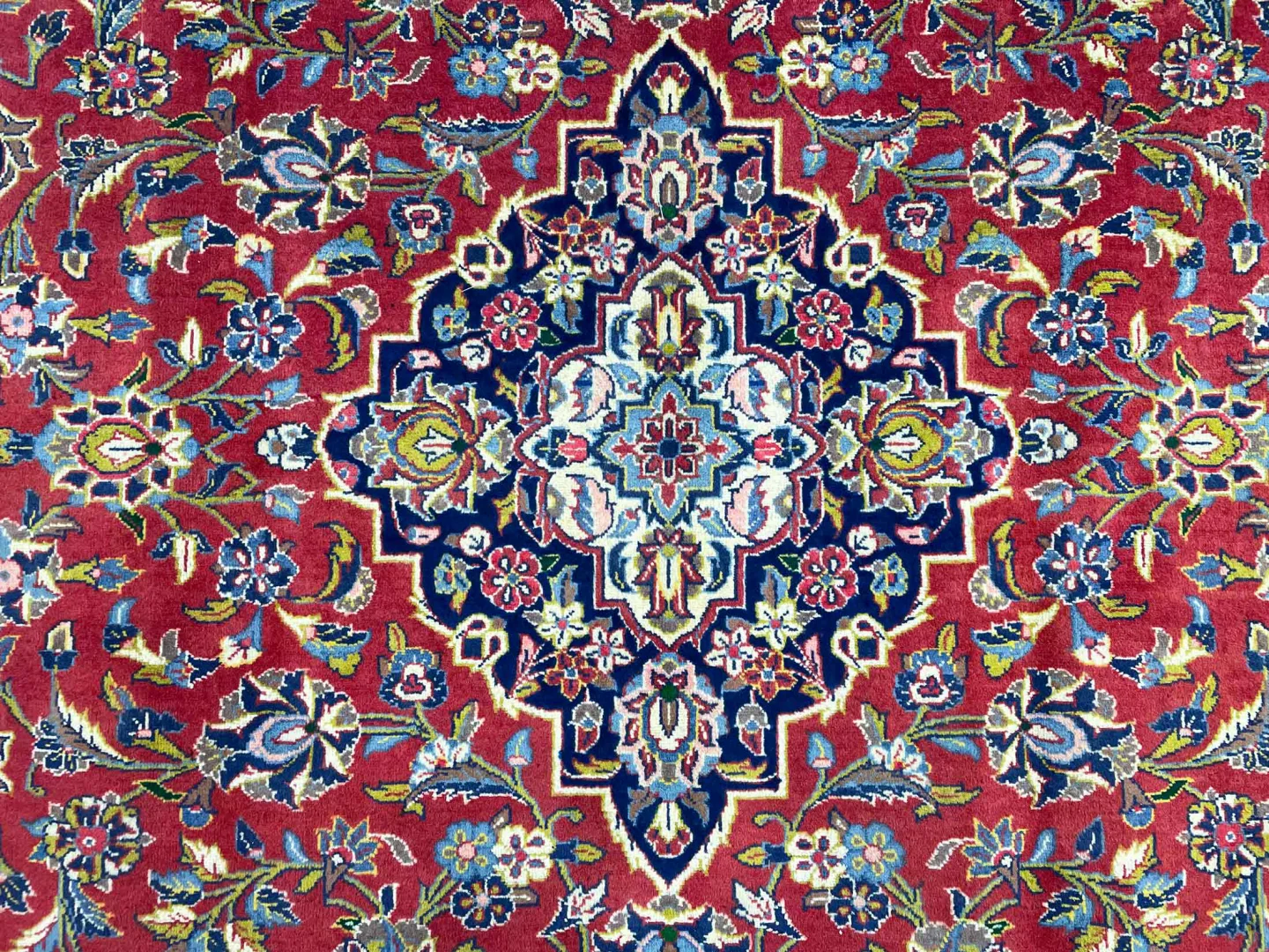 Perserteppich Keshan 348 x 245 cm Schafwolle handgeknüpft
