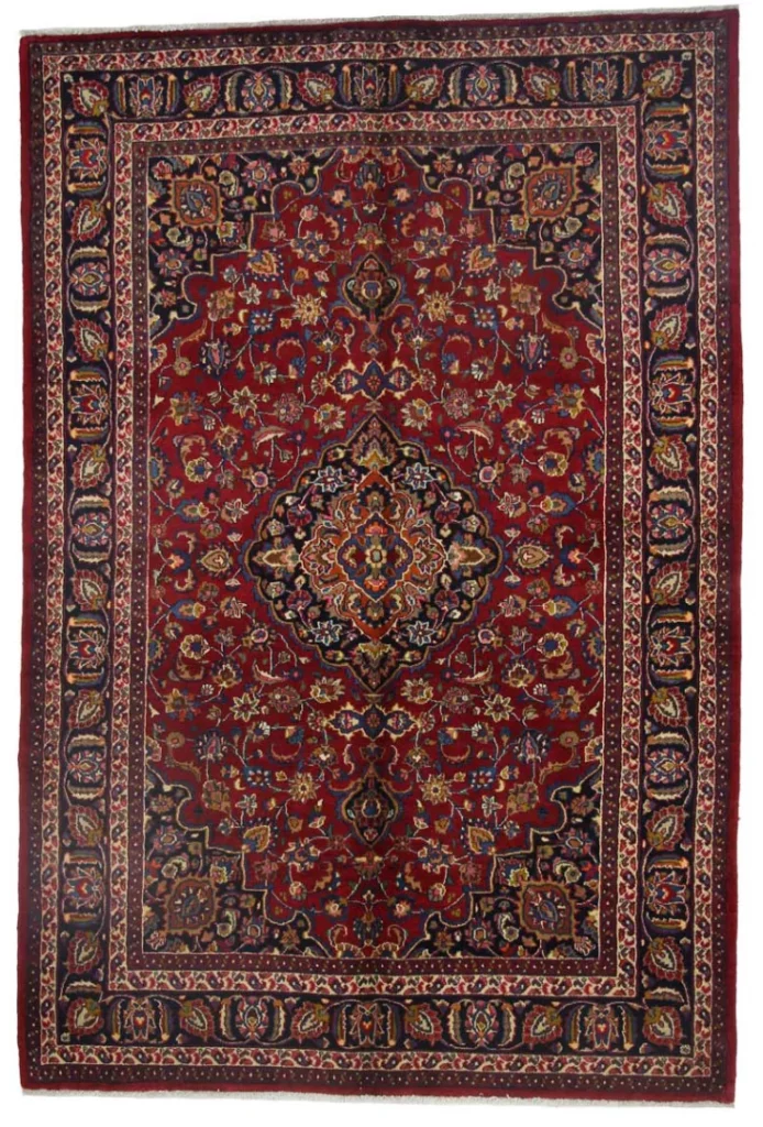Perserteppich Maschhad 291 x 196 cm Wolle handgeknüpft