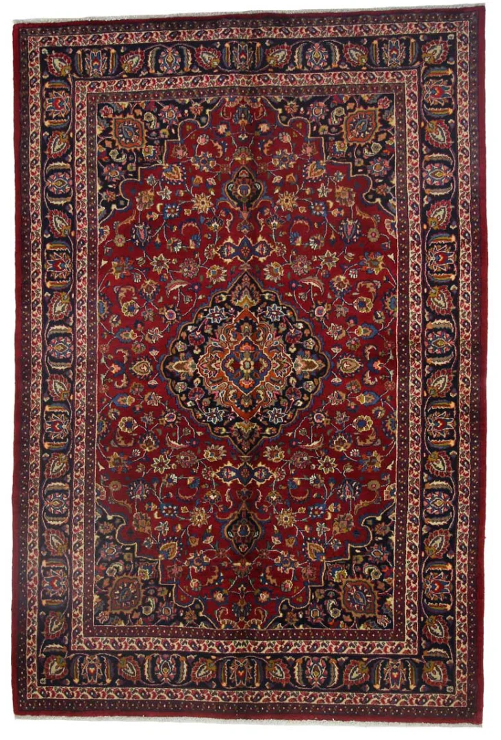 Perserteppich Maschhad 291 x 196 cm Wolle handgeknüpft