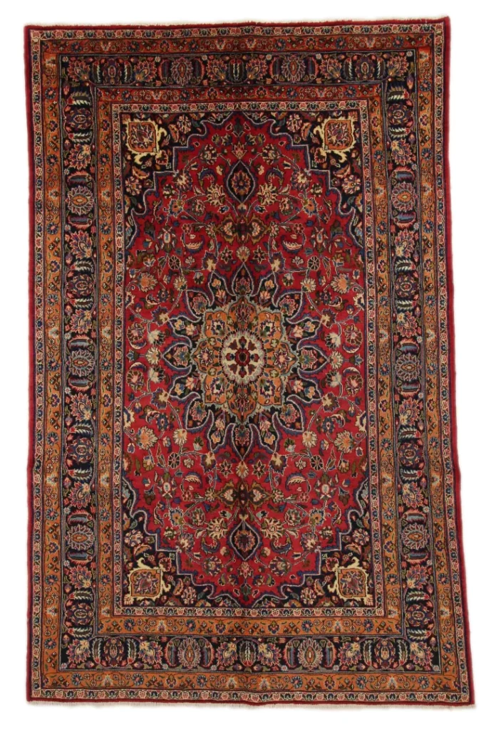 maschhad-orientteppich-292x184-cm-florales-muster-250000-knoten-handgeknupft Perserteppich Maschhad 292 x 184 cm Wolle handgeknüpft