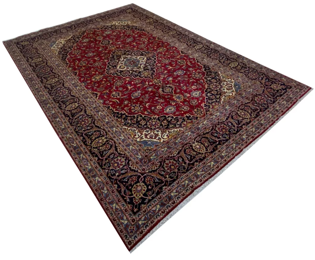 Perserteppich Keshan 350 x 245 cm Schafwolle handgeknüpft