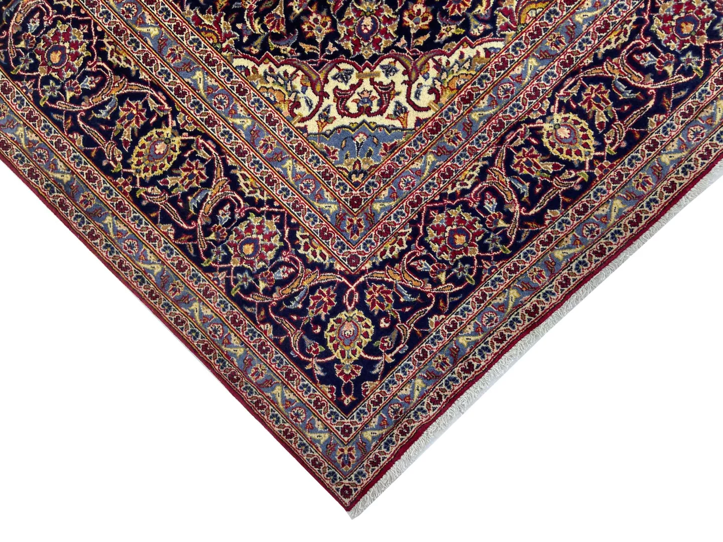 Perserteppich Keshan 350 x 245 cm Schafwolle handgeknüpft