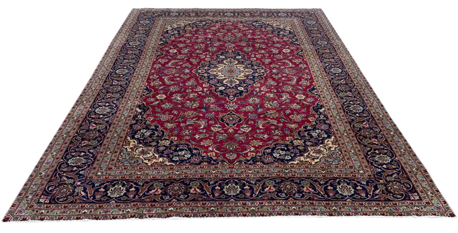 Perserteppich Keshan 356 x 245 cm Wolle handgeknüpft