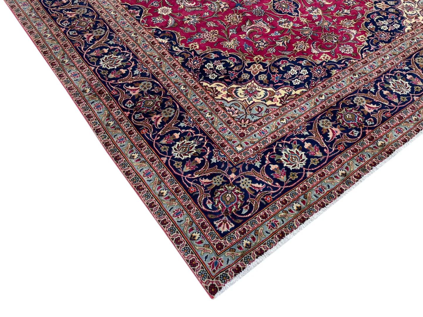 Perserteppich Keshan 356 x 245 cm Wolle handgeknüpft