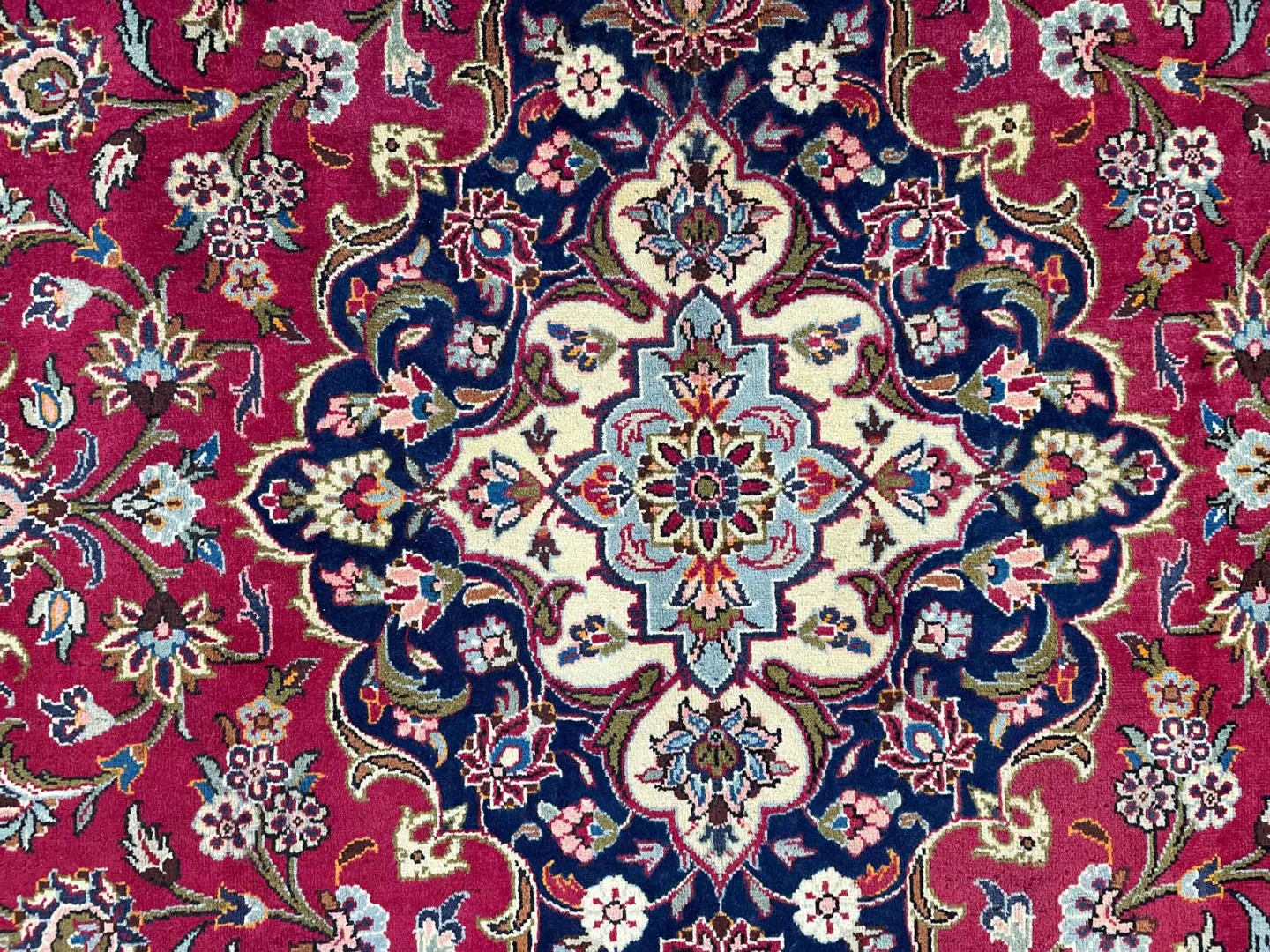Perserteppich Keshan 356 x 245 cm Wolle handgeknüpft