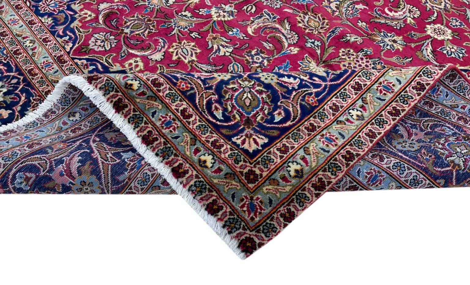 Perserteppich Keshan 356 x 245 cm Wolle handgeknüpft
