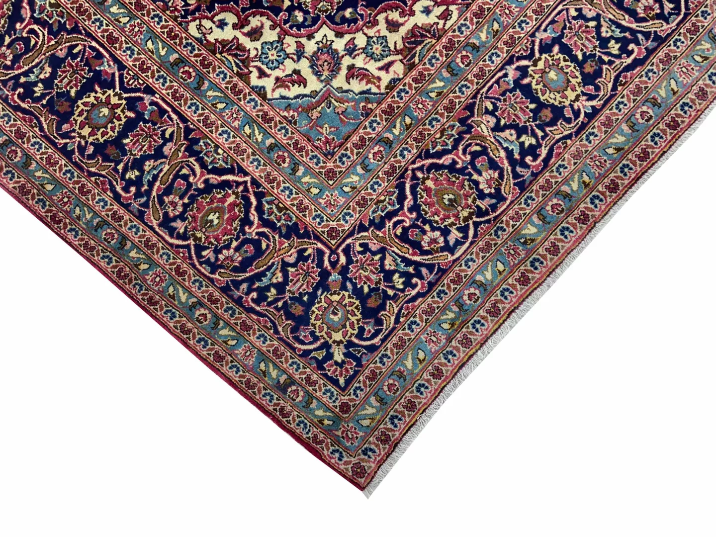 keshan-teppich-355-x-242-cm-150000-300000-knoten-handgeknupft-3 Perserteppich Keshan 355 x 242 cm Wolle handgeknüpft