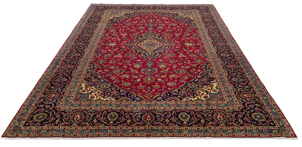 Perserteppich Keshan 357x250 cm Wolle handgeknüpft