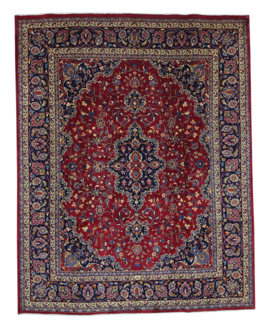 Perserteppich Maschhad 303 x 240 cm Wolle handgeknüpft